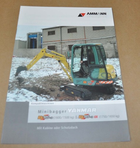 Yanmar b15 bagger compact - yanmar, ex