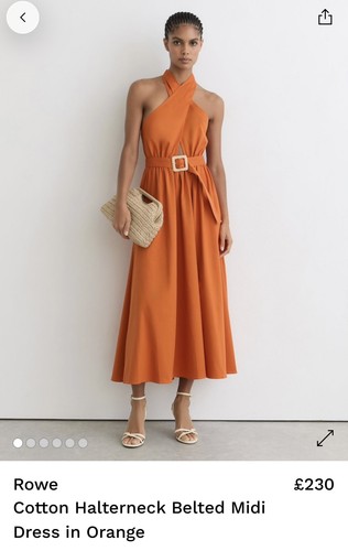 Reiss dress orange - size, 10