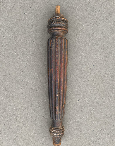 Antique mahogany carved turned - antique,
