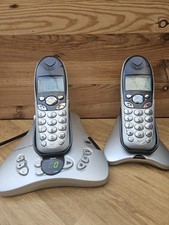BT Freestyle 7250 Cordless Telephone X 2 with Answerphone Silver new batteries 