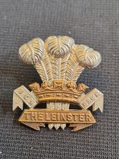 THE LEINSTER REGIMENT VICTORIAN CAP BADGE IN BI METAL ON LUGS GENUINE