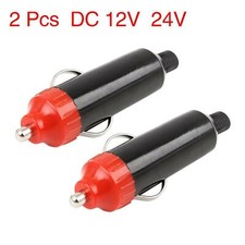 2x DC 12V 24V Waterproof Male