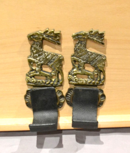 Vintage brass wall - 2, mounts
