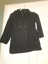 Black Marks & Spencer Coat for Girls Age 7-8. Good Condition