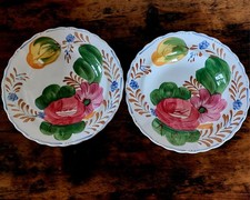 Vintage Solian Ware "BELLE FIORE" pair Of Rimmed Soup Plates