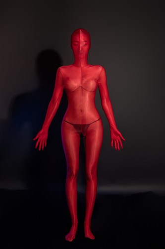 Glossy full encase catsuit - full,