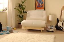 Single 3ft (90cm) Luxury Futon Wooden Frame Sofa Bed Mattress in 11 Colours