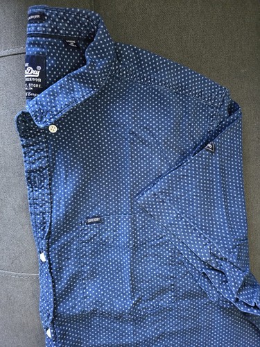 Mens superdry navy polkadot - mens,