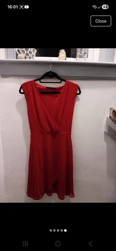 New red mini dress - new,