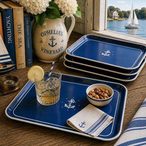 Vintage set navy blue - set,