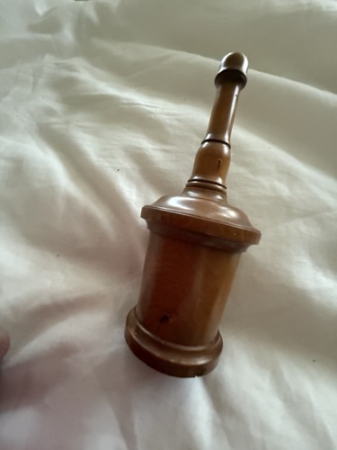 Georgian treen glove talc - treen,