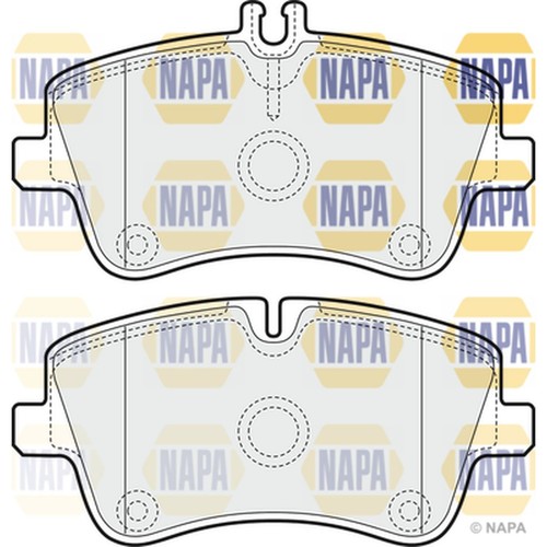 Brake pads set - brake, mercedes