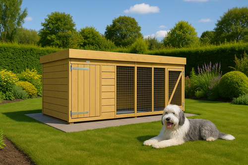 Dog kennel run 10ft x - kennel,