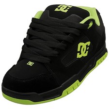 DC Shoes Coiler Mens Skate Trainers in Black Lime - 9 UK