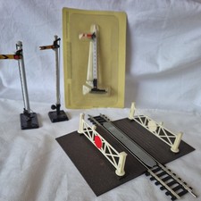 Tri-ang + Hornby Signals  and level crossing  .