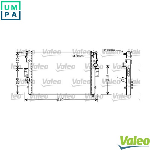 Radiator engine cooling - engine, 734448