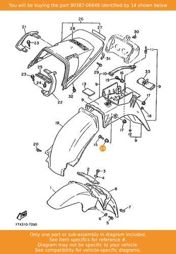 Yamaha collar 90387 06648 oem - collar,,