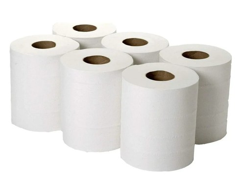 Centrefeed white rolls 2ply - rolls,