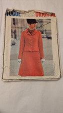VINTAGE VOGUE PARIS ORIGINAL PATTERN 1597 EDWARD MOLYNEUX SUIT AND BLOUSE 
