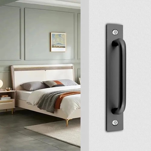 2pcs black door pull - 2pcs,