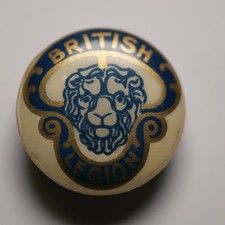 British legion vintage button - british,