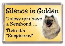 Keeshond Dog Fridge Magnet