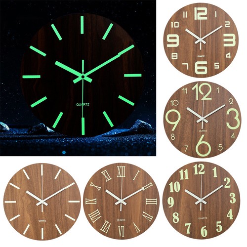 Inch wooden round luminous - 12,