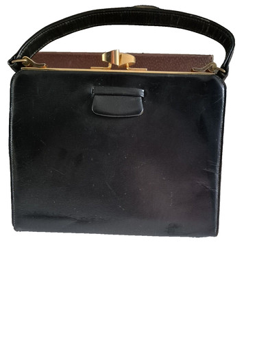 Vintage 1930s black leather - 1930s,