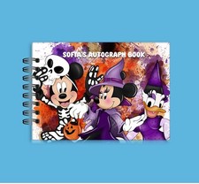 A6  Personalised Halloween Disney Inspired Autograph Memory Book notebook