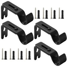 4PCS Heavy Duty Curtain Rod