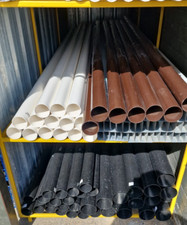 75mm Down Pipe White  Brown