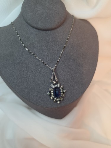 Art deco sterling - art, blue