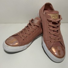 Converse All Star Women’s Size 5 UK Pink Glitter Rose Gold Sneaker Trainers