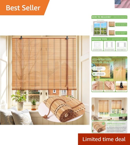 Bamboo blinds 23x48 inch - bamboo,