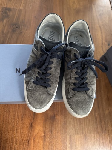 Hogan men suede - suede, grey