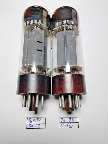 Pcs used el34 tesla - 2,