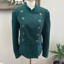 CAbi Lennon Jacket Size M Medium Teal Green Blazer # 3913