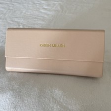 Karen Millen Triangular Empty Glasses Case. Peachy Colour And Cloth