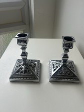 Vintage Chrome Candlestick