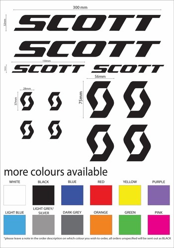 Scott bike decals - scott,