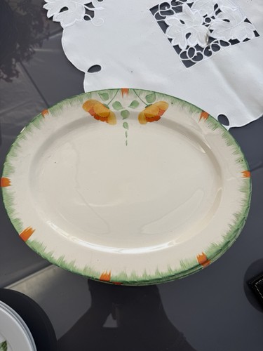 Vintage serving plate oval - serving,