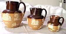 Trio of Harvest Jugs Royal Doulton Antique