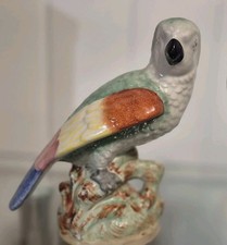 Antique Staffordshire Parrot