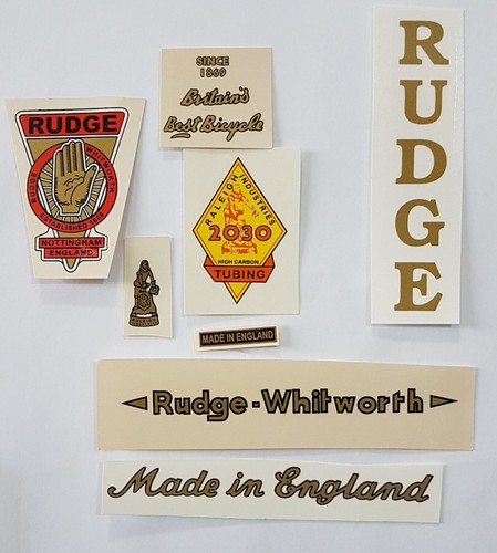 Rudge decals vintage bicycle - rudge,