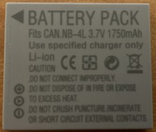 NEW+UK NB-4L Battery for IXUS