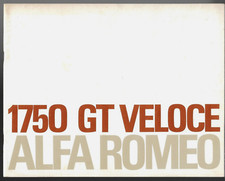Alfa Romeo 1750 GT Veloce 1970-71 UK Market Sales Brochure GTV