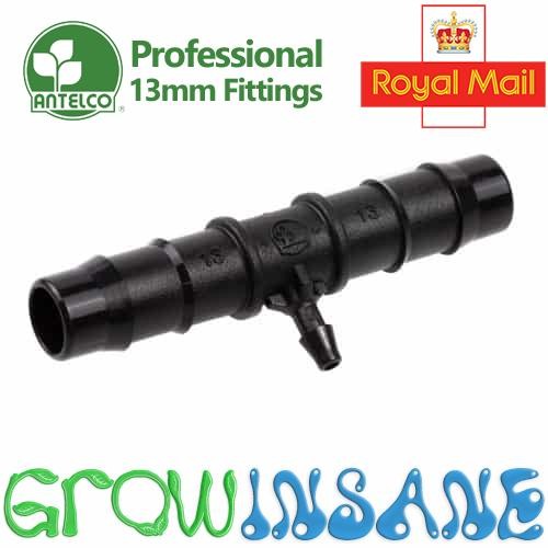 Barbed reducing tee 13mm - 13mm, to
