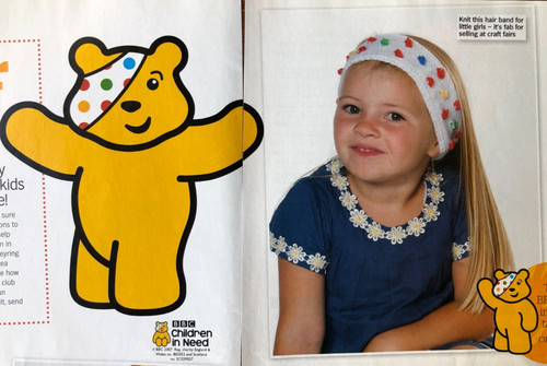 Pudsey bear knitting - bear, pattern