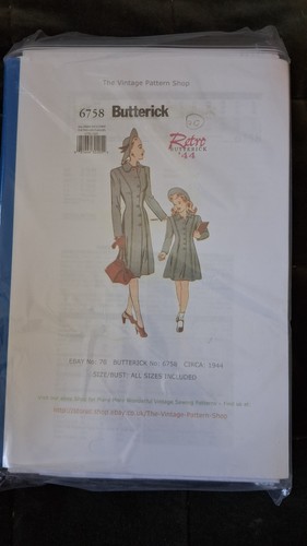 Butterick 6758 1940's