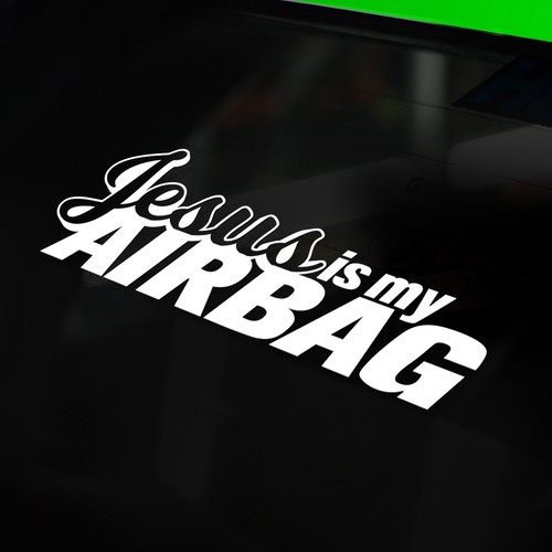 Jesus airbag sticker car - my,